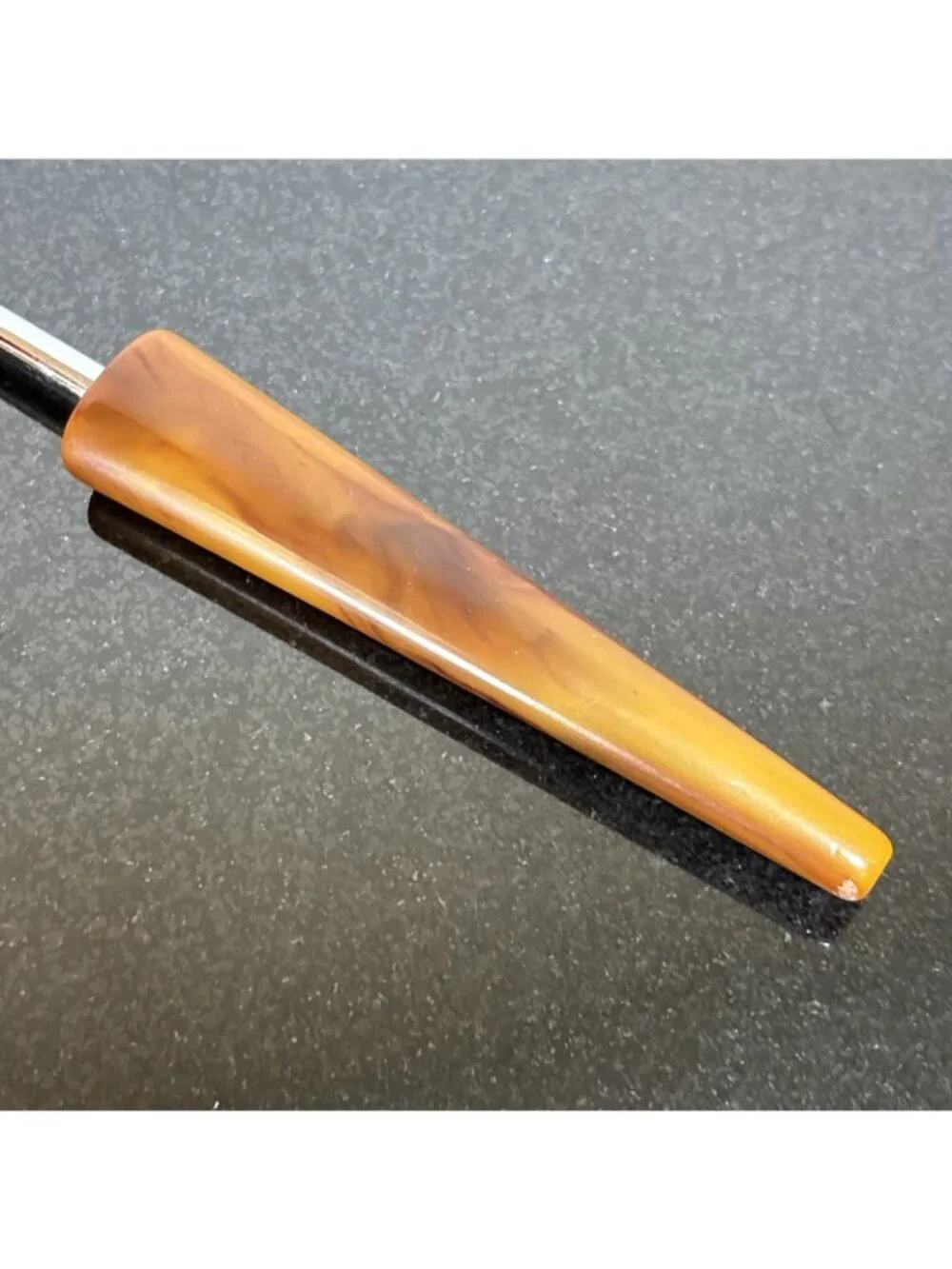 Vtg Butterscotch Bakelite Cocktail Spoon Stirrer Long Handle MCM Iced Tea Muddle